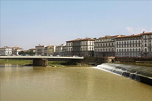 桥,河,阿尔诺河,佛罗伦萨,托斯卡纳,意大利