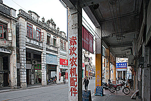 建筑,河,历史,城镇,广东,中国