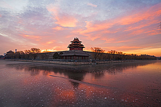 北京故宫角楼景观