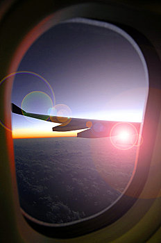 空中客车,a380,飞行,新加坡,航线,日落