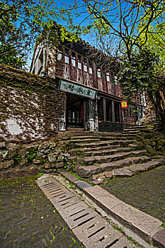 江苏无锡惠山,天下第二泉,园林建筑