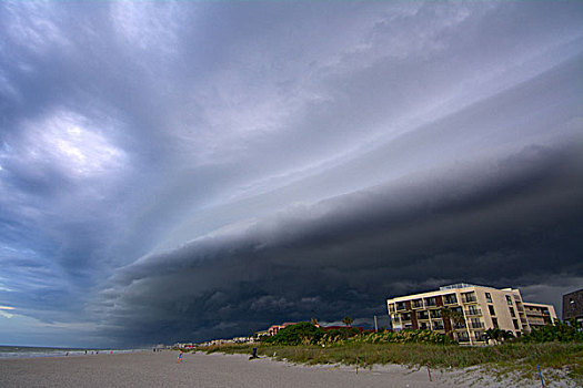 架子,云,上方,可可,海滩,佛罗里达,美国