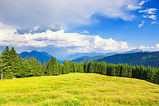 风景,高处,阿尔卑斯山,卡林西亚,奥地利