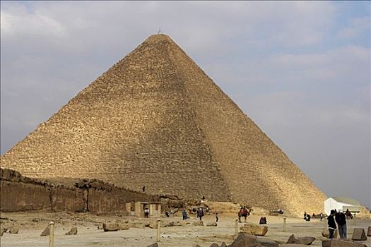 金字塔,吉萨,基奥普斯,天空,开罗