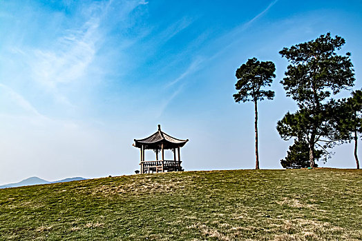 江苏省南京市银杏湖公园园林建筑景观