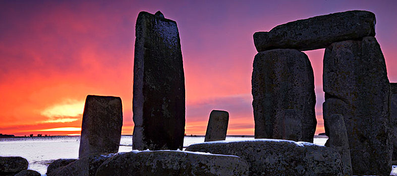 全视图,石头,日落,巨石阵,威尔特,2008年,艺术家,历史,英格兰,摄影师