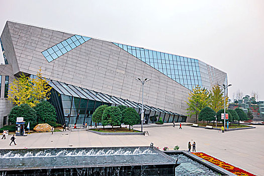 湖南省长沙滨江文化园－长沙图书馆,水景