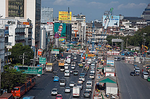 泰国,曼谷,特色,市区,城市街道,风景