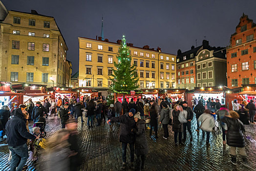 瑞典斯德哥尔摩老城圣诞集市