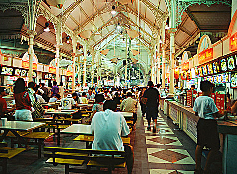 坐,节日,市场,新加坡