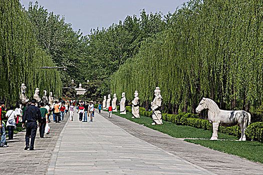 神道,博物馆,十三陵,北京,中国