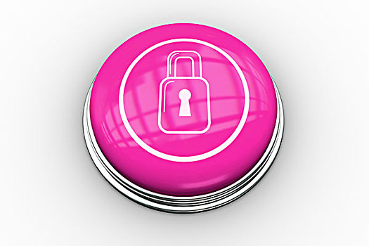锁,粉色,按键