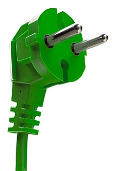 绿色,电器插头