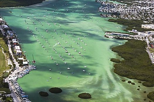 航拍,旅游胜地,海洋,佛罗里达礁岛群,佛罗里达,美国