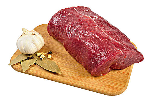 生食,牛肉,木板