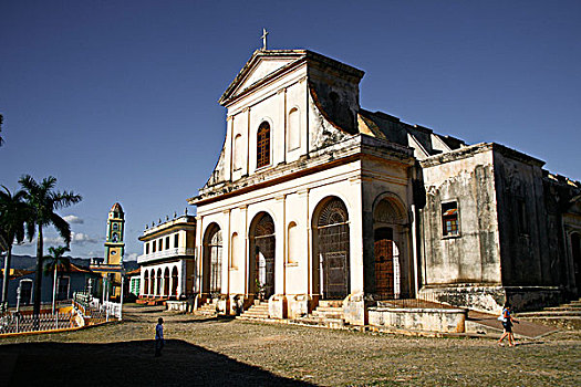 教堂,马约尔广场,广场,特立尼达,古巴