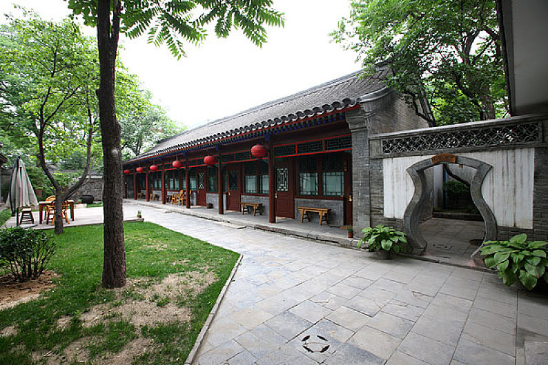 北京四合院 全景图片