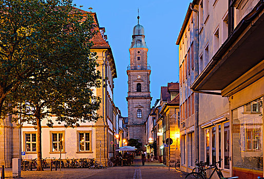 教堂,历史,中心,中间,弗兰克尼亚,巴伐利亚,德国,欧洲