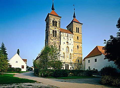 教堂,巴伐利亚,斯瓦比亚,德国,欧洲