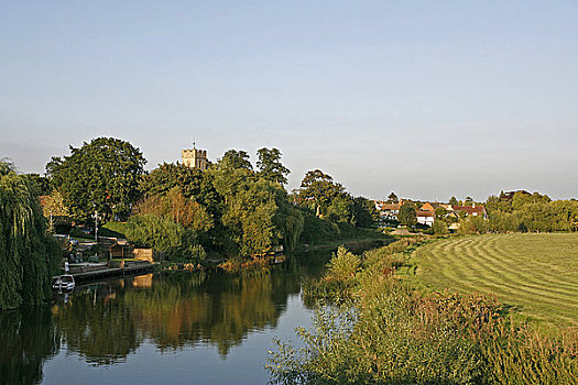 英格兰,沃里克郡,爱汶河