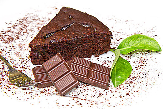 黑巧克力,蛋糕