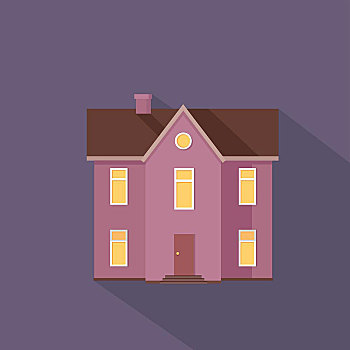 彩色,住宅,屋舍,紫色,两个,郊区住宅,隔绝,户外,家,象征,标识,局部,序列,现代建筑,公寓,设计,风格,房地产,概念,矢量