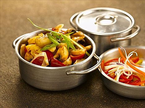 杂蔬,平底器皿,印度