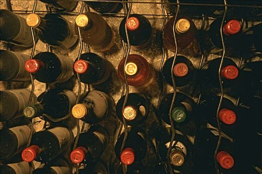 葡萄酒瓶,储物柜,地窖