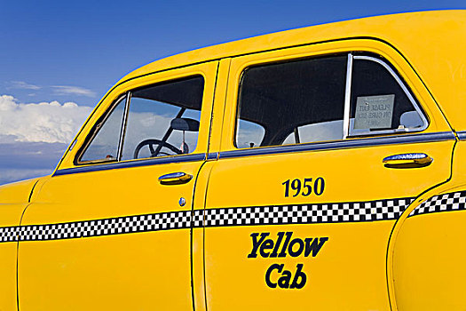 黄色出租车,博物馆,66号公路,汽车,新墨西哥,美国