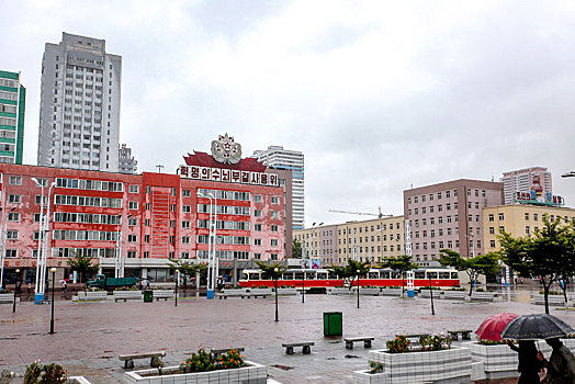 朝鲜首都平壤火车站