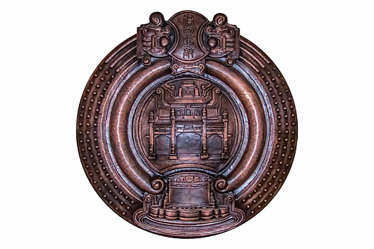 江苏省南京市中山陵园建筑浮雕铜器装饰物