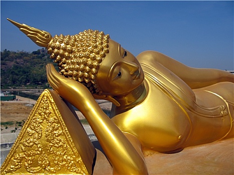 佛像,寺院,靠近,泰国