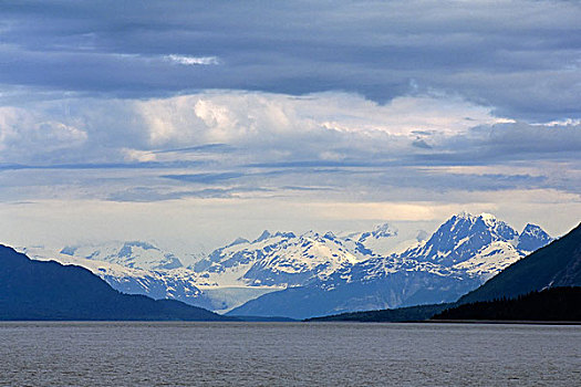 美国,阿拉斯加,冰河湾国家公园,景色,湾