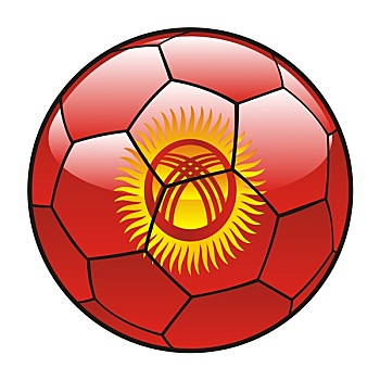 吉尔吉斯斯坦,旗帜,足球