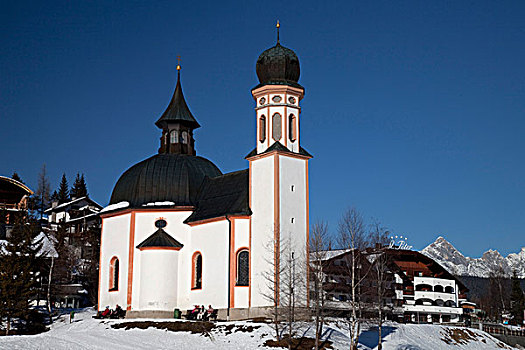 小教堂,教堂,锡菲尔,提洛尔,奥地利,欧洲