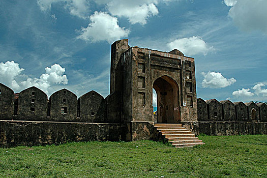 遗址,堡垒,达卡,孟加拉,九月,2006年