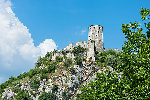 中世纪,城堡,遗址,波斯尼亚,黑塞哥维那,欧洲