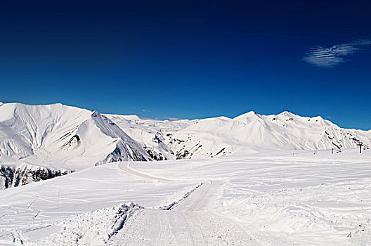 高山,雪