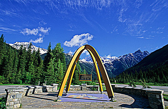 顶峰,冰川国家公园,不列颠哥伦比亚省,加拿大