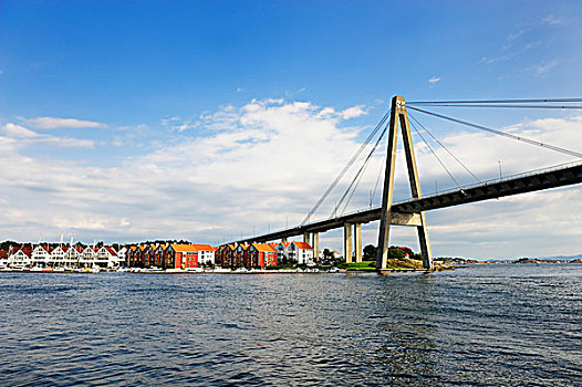 城市,桥,斯塔万格,挪威,斯堪的纳维亚,北欧