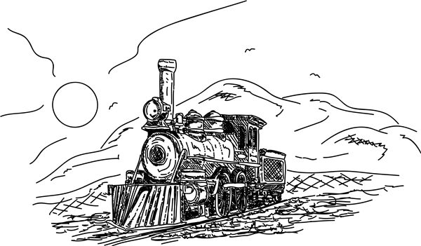 瓦特蒸汽机简笔画图片