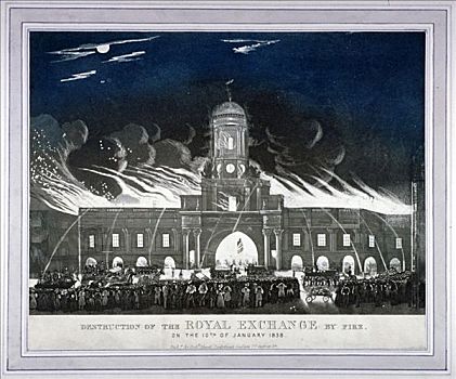 火,伦敦,一月,1838年
