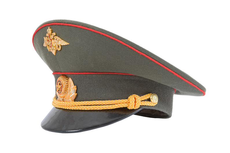 俄罗斯锅盖式军帽图片
