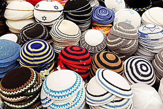 无边便帽,销售,耶路撒冷,以色列,中东
