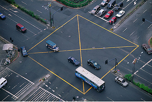 街道,交叉,马尼拉,菲律宾