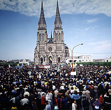 宗教,队列,大教堂,门多萨,阿根廷