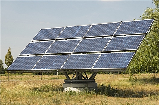 一个,工业,太阳能电池板