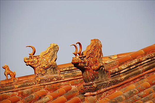 雕刻,故宫,北京,中国,亚洲