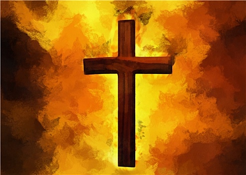 燃烧,十字架,基督教,艺术
