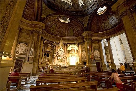 大教堂,小教堂,圣母玛利亚,萨拉戈萨,阿拉贡,西班牙